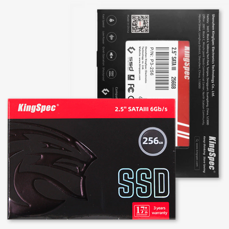 Disco SSD 2.5" Kingspec de 256GB