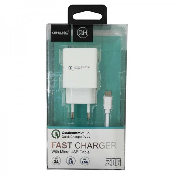 Cargador para Celular USB-C marca QIHANG Carga rápida modelo Z06