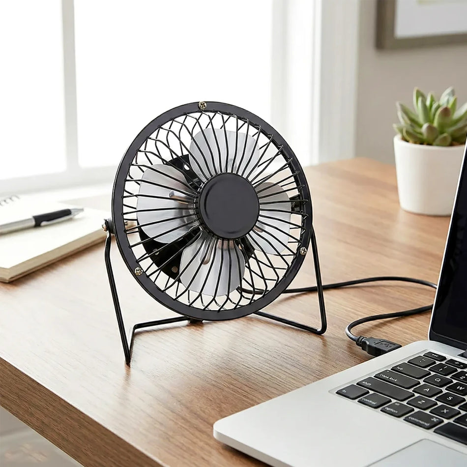 Ventilador USB de escritorio Color Negro