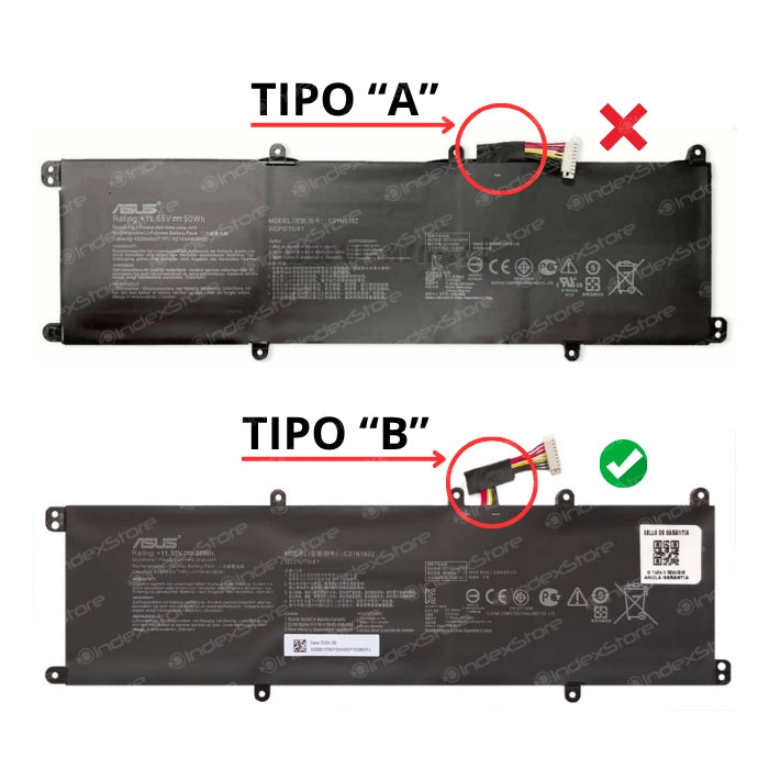 Batería Asus ZenBook U5100U (C31N1622) Tipo "B" - Original