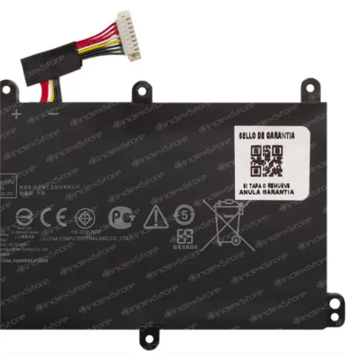 Batería interna para notebook Hp de  11.55V 50Wh 3 celdas, nueva probada, 6 meses de garantía. Compatible con N° de parte C31N1622, 0B200-02390300, 0B200-02390200, 0B200-02390000

NOTA: Batería C31N1622 Tipo "B", con cable largo.