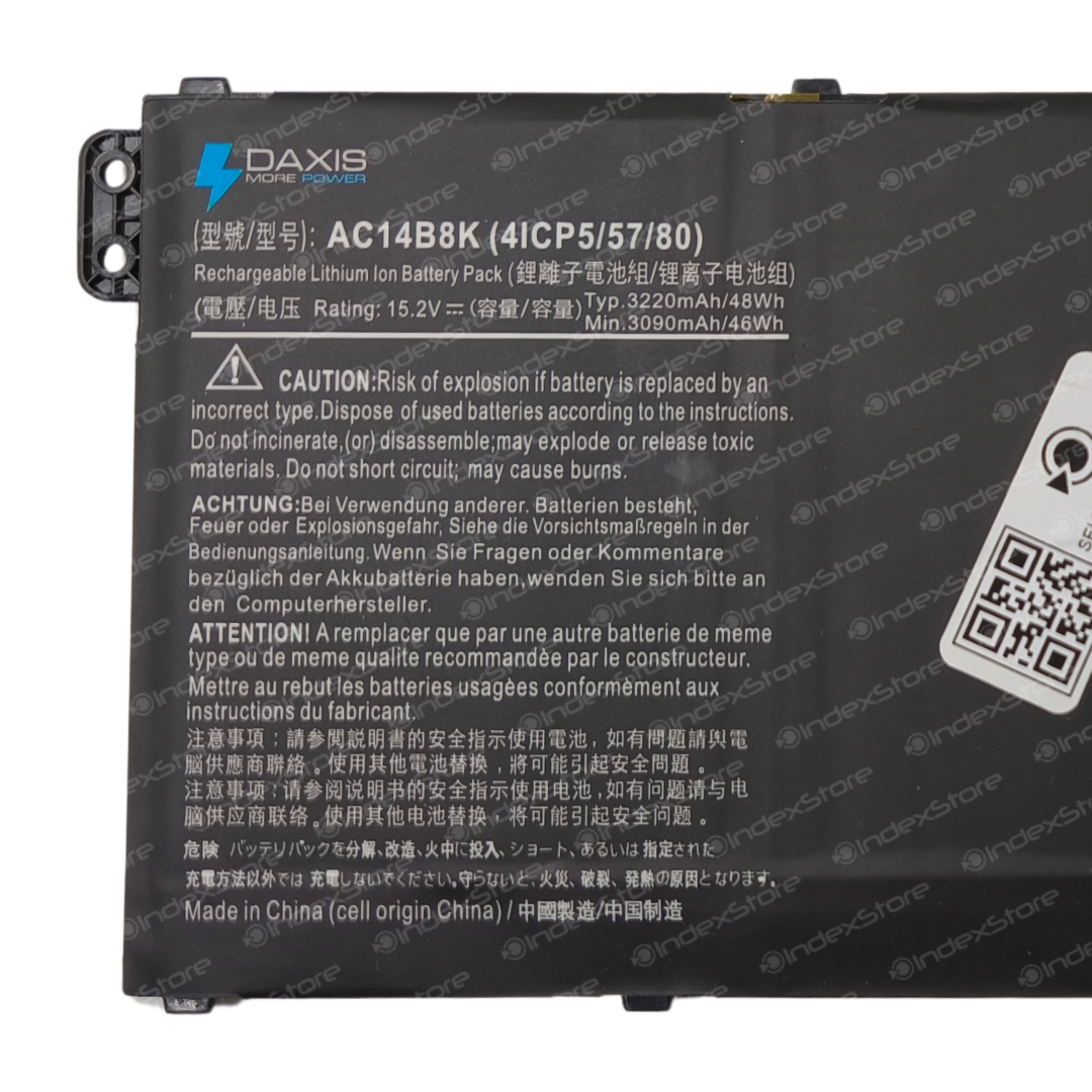 Batería Notebook Acer AC14B8K - Daxis
