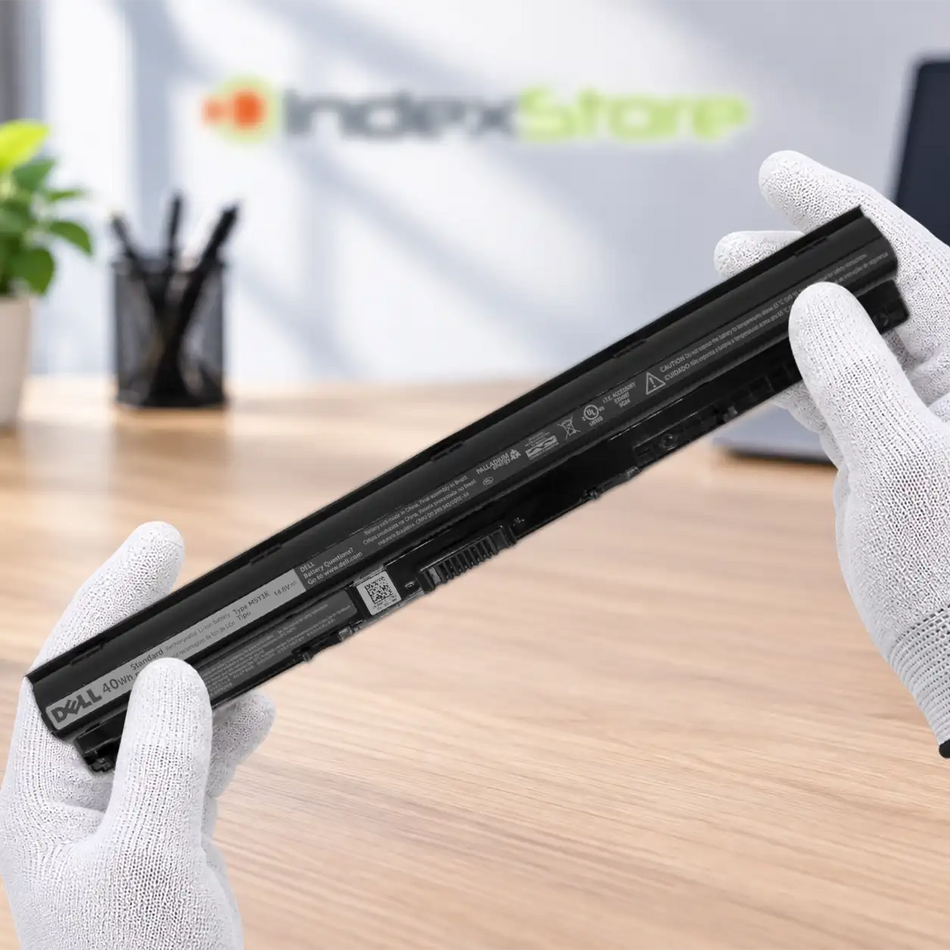 Batería interna para notebook Hp de  14.8V 40Wh 4 celdas, nueva probada, 6 meses de garantía. Compatible con N° de parte GXVJ3, HD4J0, HD4JO, K185W, KI85W, M5Y1K, M5YIK, WKRJ2, VN3N0, 451-BBMG, 07G07, 451-BBOO, 453-BBBR, 6YFVW, P28E, P52F, P60G, P60G001, P63G, P63G001, P64G, P64G001, P65G