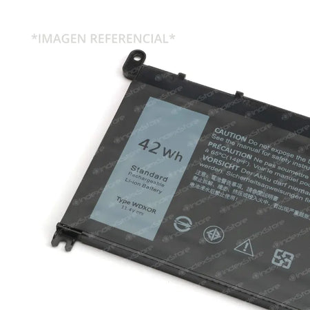 Batería interna para notebook Dell de 11.4V 42Wh 3 celdas, nueva probada, 6 meses de garantía. Compatible con N° de parte 3CRH3, T2JX4, FC92N, CYMGM, Y3F7Y, C4HCW, FW8KR, 8YPRW, WDX0R, 0WDX0R.