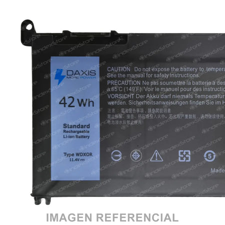 Batería interna para notebook 11.4V 42Wh 4 celdas, nueva probada, 6 meses de garantía. Compatible con N° de parte 3CRH3, T2JX4, FC92N, CYMGM, Y3F7Y, C4HCW, FW8KR, 8YPRW, WDX0R, 0WDX0R.