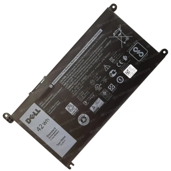 Batería interna para notebook Dell de 11.4V ~ 42Wh  3 celdas, nueva probada, 6 meses de garantía. Compatible con N° de parte YRDD6, 0YRDD6, 1VX1H, 01VX1H, VM732, 0VM732, P76F001, P92G, P85F001, P78F001, P92G001, P61F, P93G, P70F, P76F, P78F, P85F, P116G001, P61F001, P111G, P70F001, P111G001, P93G001, P116G