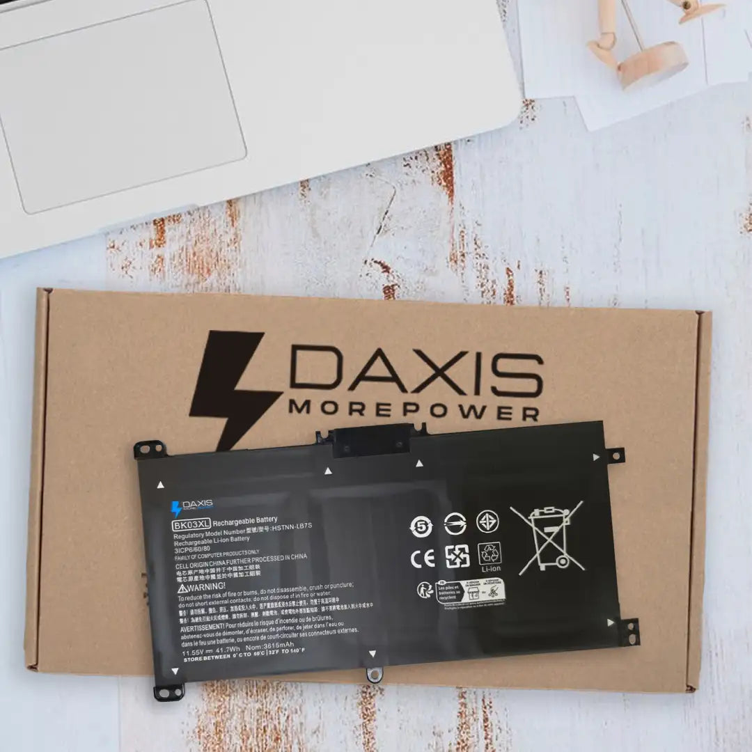 Batería interna para notebook Hp de  11.55V 42Wh 3 celdas, nueva probada, 12 meses de garantía. Compatible con N° de parte 916366-421, 916366-541, 916811-855, BK03XL, HSTNN-LB7S, HSTNN-UB7G, TPN-W125