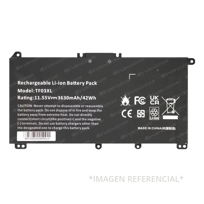 Batería interna para notebook 11,55V 41.9Wh 3 celdas, nueva probada, 6 meses de garantía. Compatible con N° de parte 920046-421, 920070-855, TF03XL