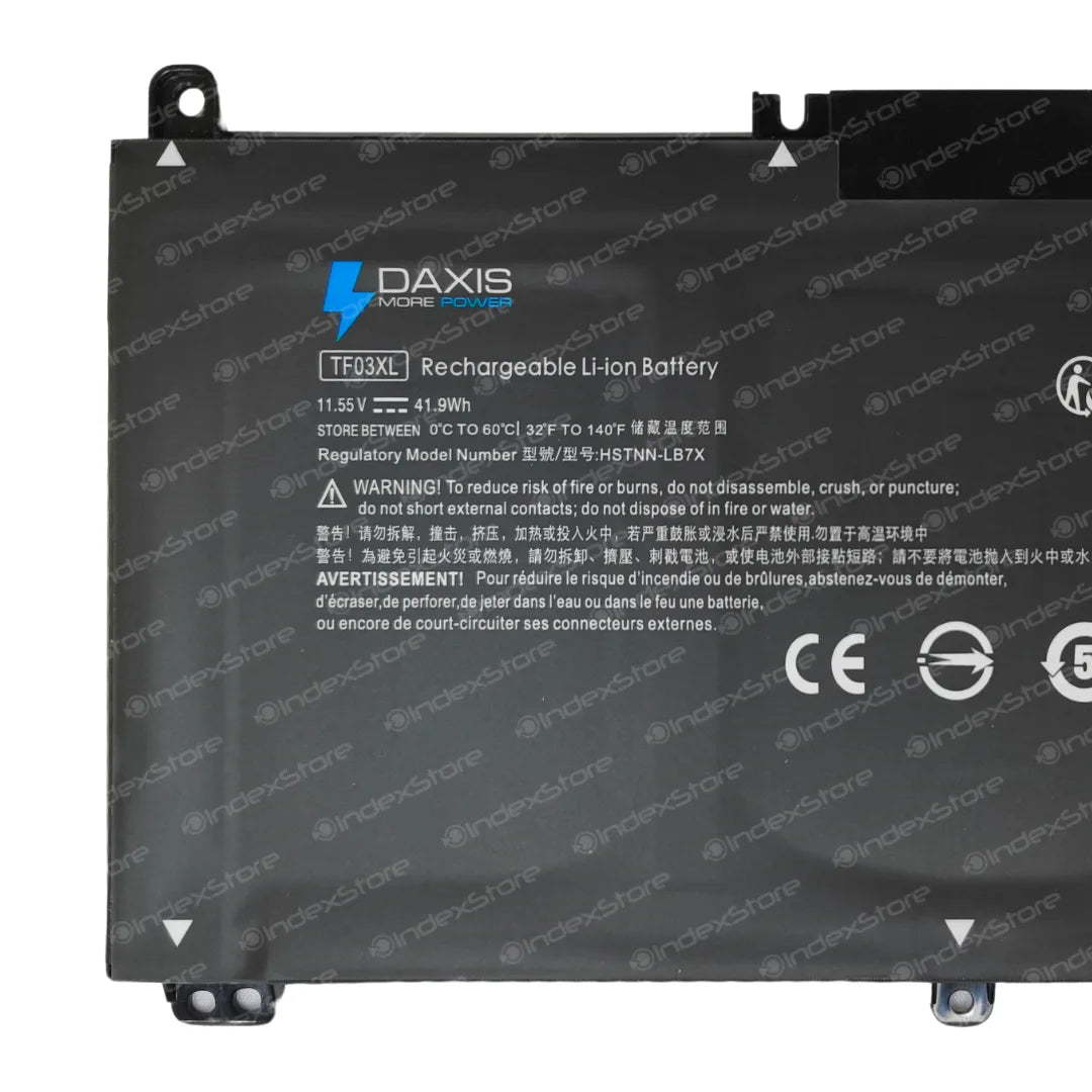 Batería interna para notebook Hp de 11,55V 41.9Wh 3 celdas, nueva probada, 12 meses de garantía. Compatible con N° de parte 920046-421, 920070-855, TF03XL