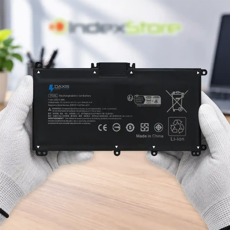 Batería interna para notebook 11,55V 41.9Wh 3 celdas, nueva probada, 6 meses de garantía. Compatible con N° de parte 920046-421, 920070-855, TF03XL
