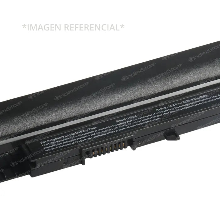 Batería interna para notebook Hp de  14.8V 41Wh 4 celdas, nueva probada, 6 meses de garantía. Compatible con N° de parte HS03, HS04, HSTNN-LB6V, HSTNN-LB6U, HSTNN-IB6L, HSTNN-PB6T, 807611-131, 807611-141, 807611-421, 807611-831, 807612-131, 807612-141, 807612-421, 807612-831, 807956-001, 807957-001