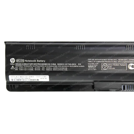 Batería interna para notebook Hp de 10.8V~11.1V 49Wh 6 celdas, nueva probada, 6 meses de garantía. Compatible con N° de parte MU06, MU06047, MU06055, MU06055XL, MU06062, MU09, MU09XL, NBP6A174, NBP6A174B1, NBP6A175, NBP6A175B1, WD548AA, WD548AA#ABB, WD548AA#AC3, WD549AA, WD549AA#ABA, WD549AA#ABB, HSTNN-UB1E, HSTNN-UB1G, HSTNN-XB0W, HSTNN-XB0X, HSTNN-XB0Y, HSTNN-XB1E, HSTNN-XXXX, HSTNN-YB0W, HSTNN-YB0X, HSTNN-178C, HSTNN-179C, HSTNN-181C, HSTNN-CB0W, HSTNN-CB0X, HSTNN-CBOW, HSTNN-CBOX, HSTNN-DB0W, HSTNN-DB0X