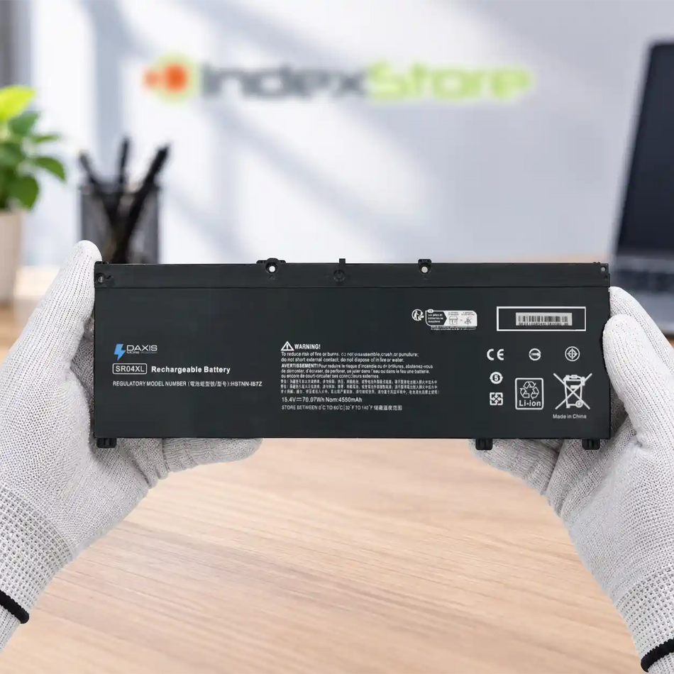 Batería interna para notebook Hp de 15.4V 70.07Wh 4 celdas, nueva probada, 12 meses de garantía. Compatible con N° de parte SR04XL, SR03XL,  TPN-Q193,  HSTNN-IB7Z, 917678-1B1, 917678-171,  917724-855