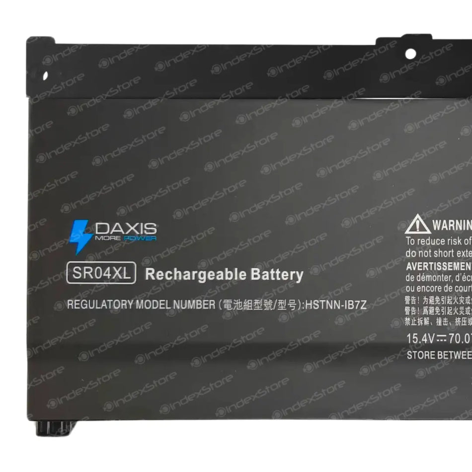 Batería interna para notebook Hp de 15.4V 70.07Wh 4 celdas, nueva probada, 12 meses de garantía. Compatible con N° de parte SR04XL, SR03XL,  TPN-Q193,  HSTNN-IB7Z, 917678-1B1, 917678-171,  917724-855