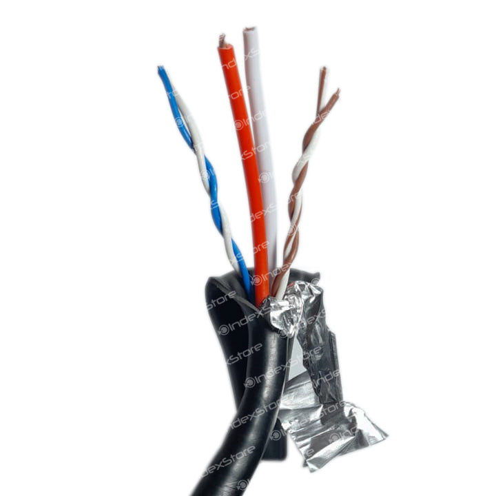 Cable REN CAT5 con corriente de 100MTS 4X2