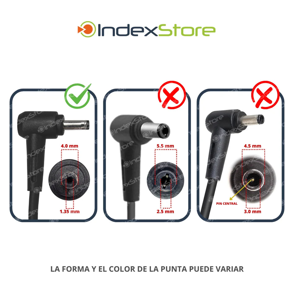 Cargador Asus 19V 3.42A 65W Plug 4.0x1.35mm - Alternativo