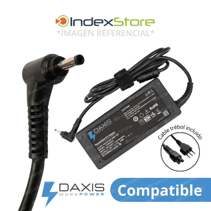Cargador Acer 19V 2.37A 45W Plug 3.0x1.1mm - Daxis