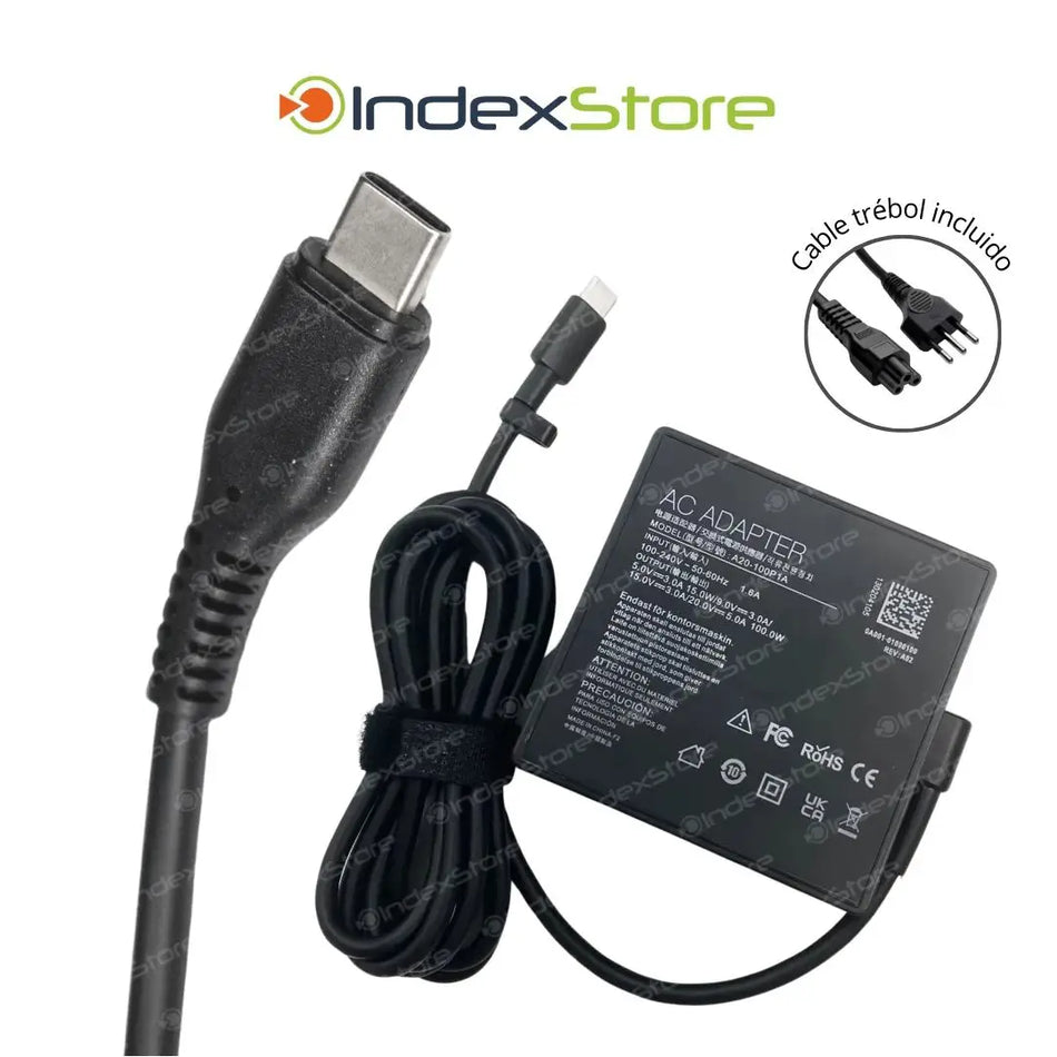 Cargador Asus 20V 5A 100W Plug USB-C - Original
