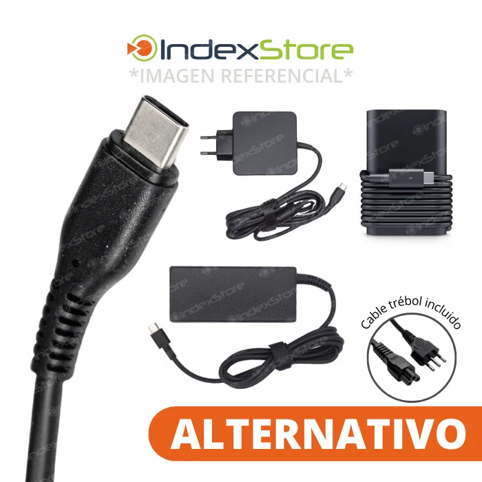 Cargador Hp, Dell, Asus, Lenovo 20V 3.25A 65W Plug USB-C - Alternativo