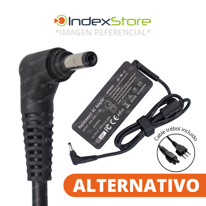 Cargador Lenovo 20V 3.25A 65W Plug 4.0X1.7mm - Alternativo