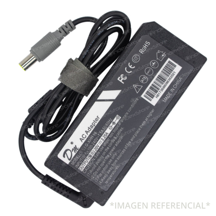 Cargador Lenovo 20V 3.25A 65W Plug 7.9X5.5mm - Alternativo