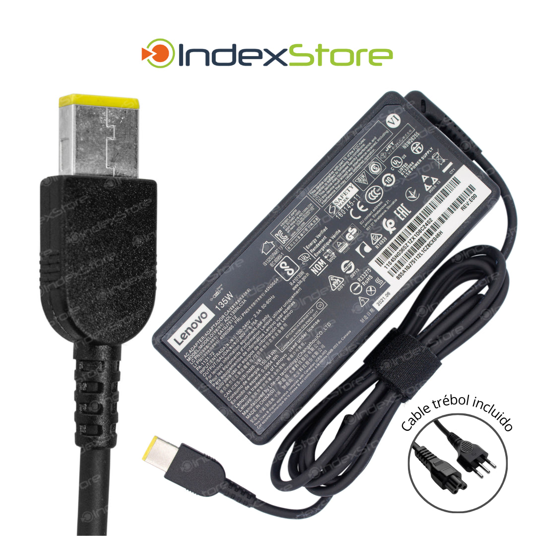 Cargador Lenovo 20V 6.75A 135W Plug USB - Original