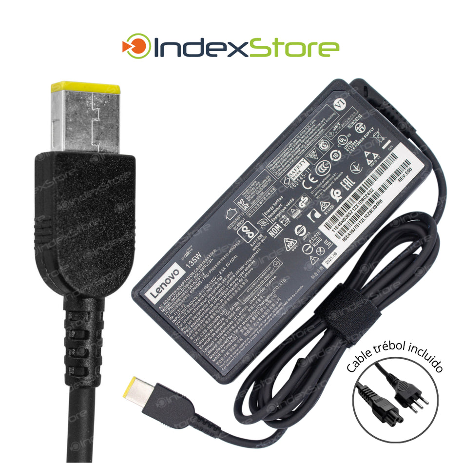 Cargador Lenovo 20V 6.75A 135W Plug USB - Original