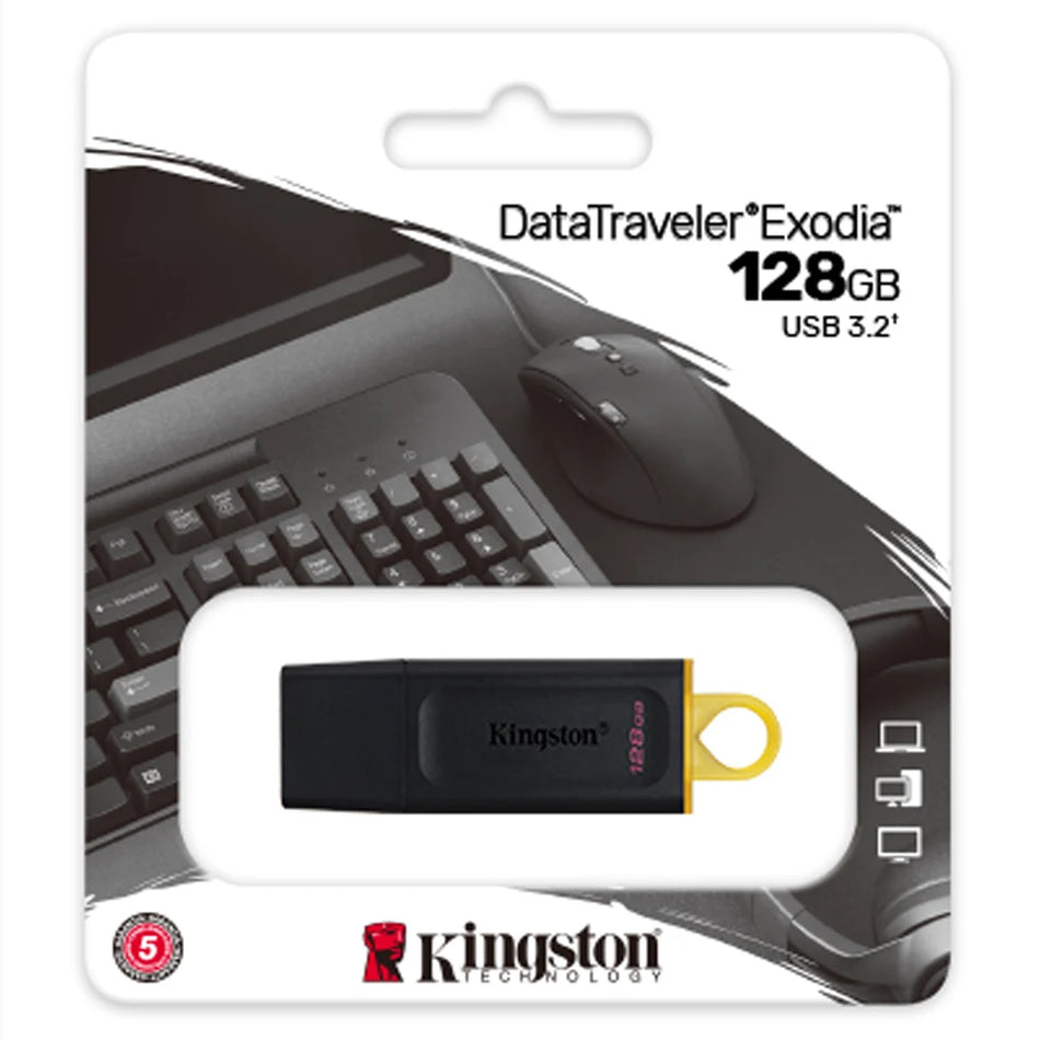 Pendrive Kingston USB 3.2 de 128GB DataTraveler Exodia