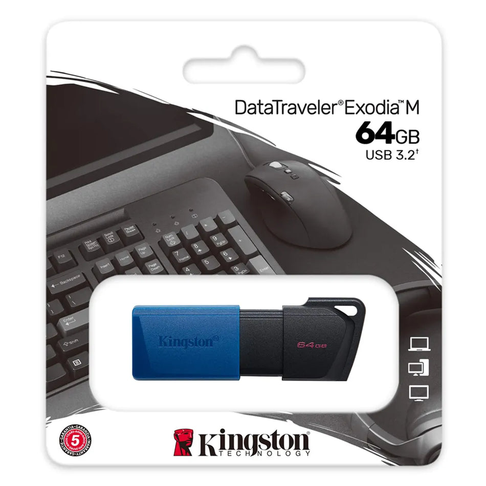 Pendrive Kingston USB 3.2 de 64GB DataTraveler Exodia