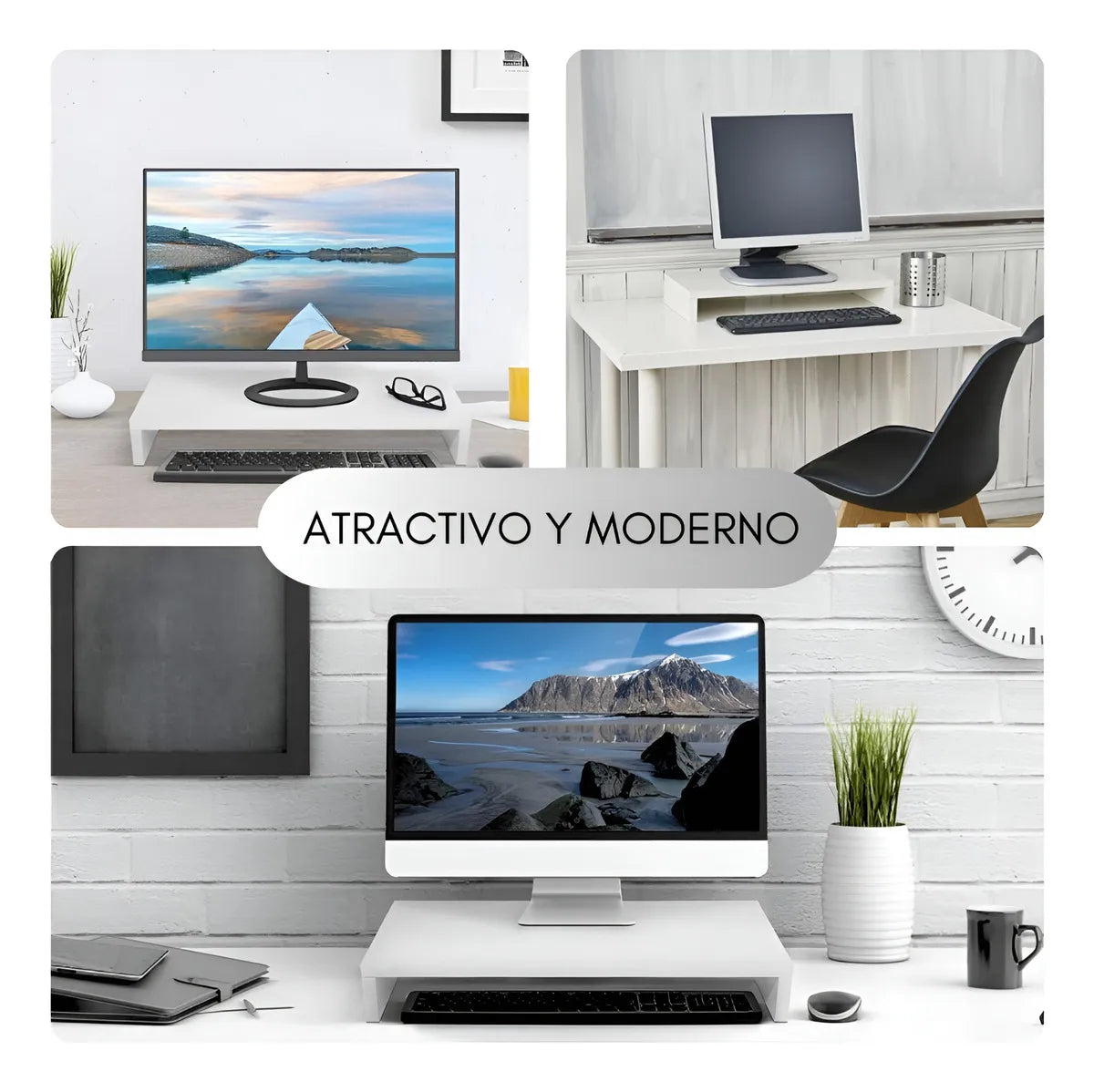 Elevador De Monitor Armable de Madera