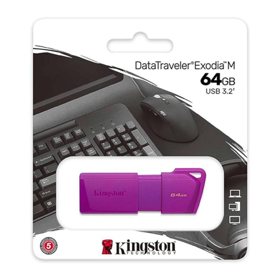 Pendrive Kingston USB 3.2 de 64GB DataTraveler Exodia