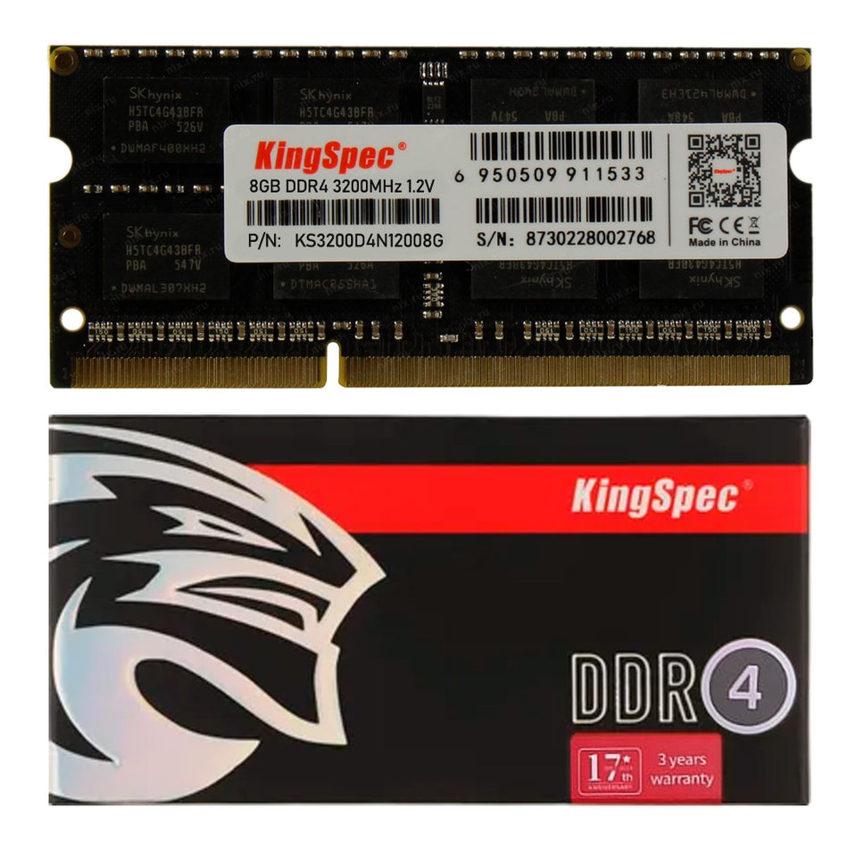 Memoria Ram Kingspec Sodimm DDR4 3200MHZ de 8GB
