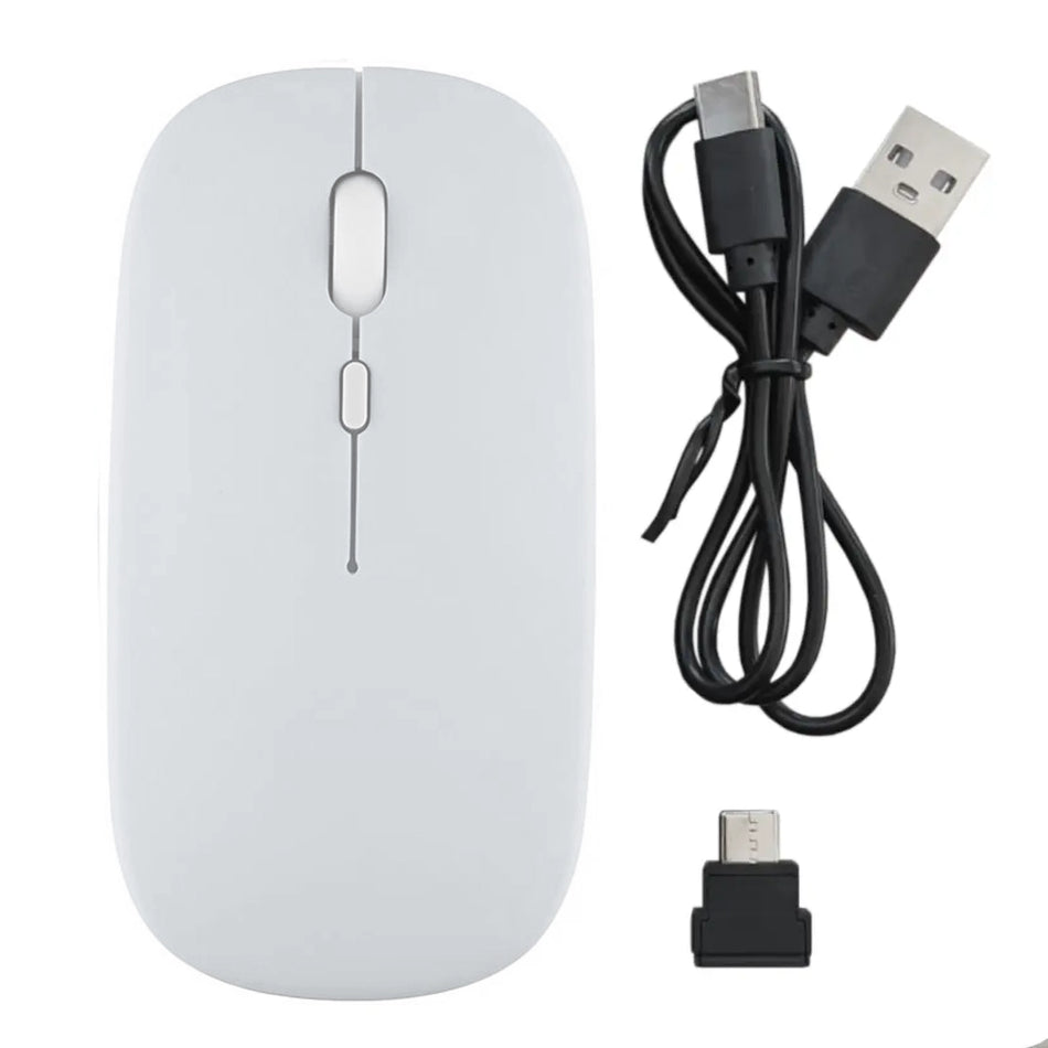 Mouse inalámbrico 2.4Ghz Bluetooth / USB-C Recargable