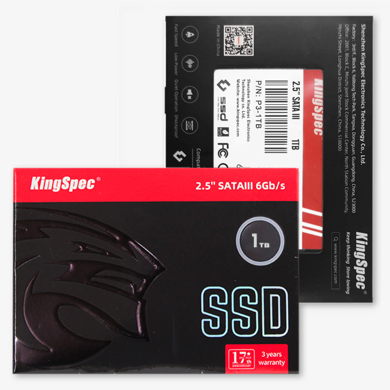 Disco SSD 2.5" Kingspec de 1TB