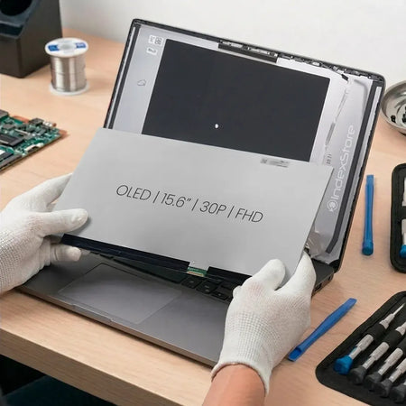 Pantalla de notebook OLED de 15.6 pulgadas, 30 pines, resolución Fhd, sin soportes. Pantalla de Notebook compatible con equipos HP, Lenovo, Dell, Asus, Acer, Toshiba, Sony Vaio, Samsung, Msi