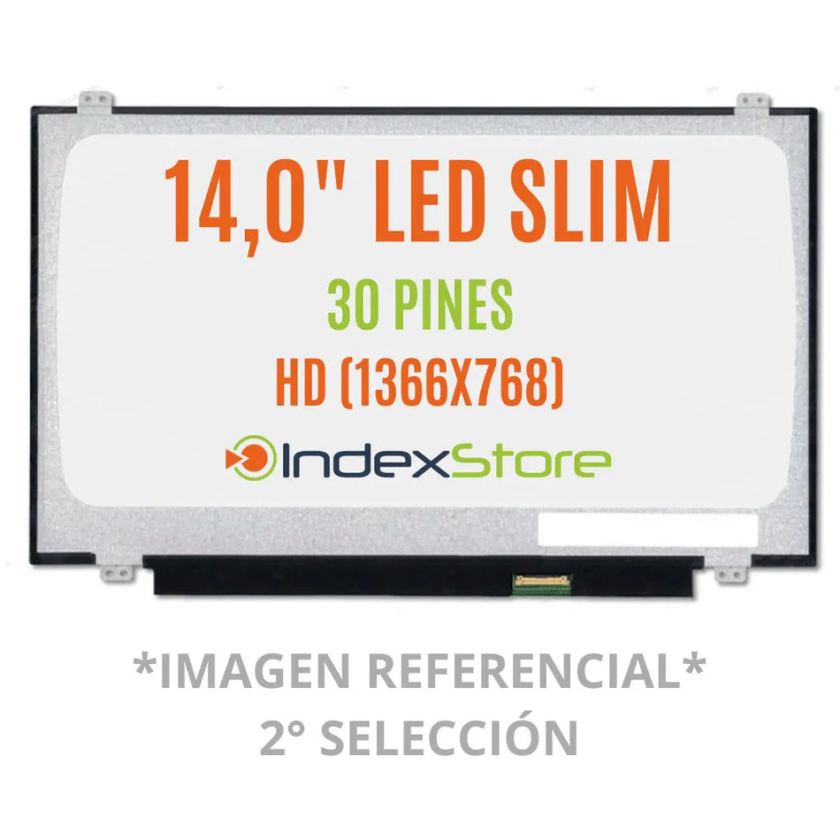 Pantalla de notebook Slim de 14.0 pulgadas, 30 pines, resolución Hd (de segunda mano). Pantalla de Notebook compatible con equipos HP, Lenovo, Dell, Asus, Acer, Toshiba, Sony Vaio, Samsung, Msi