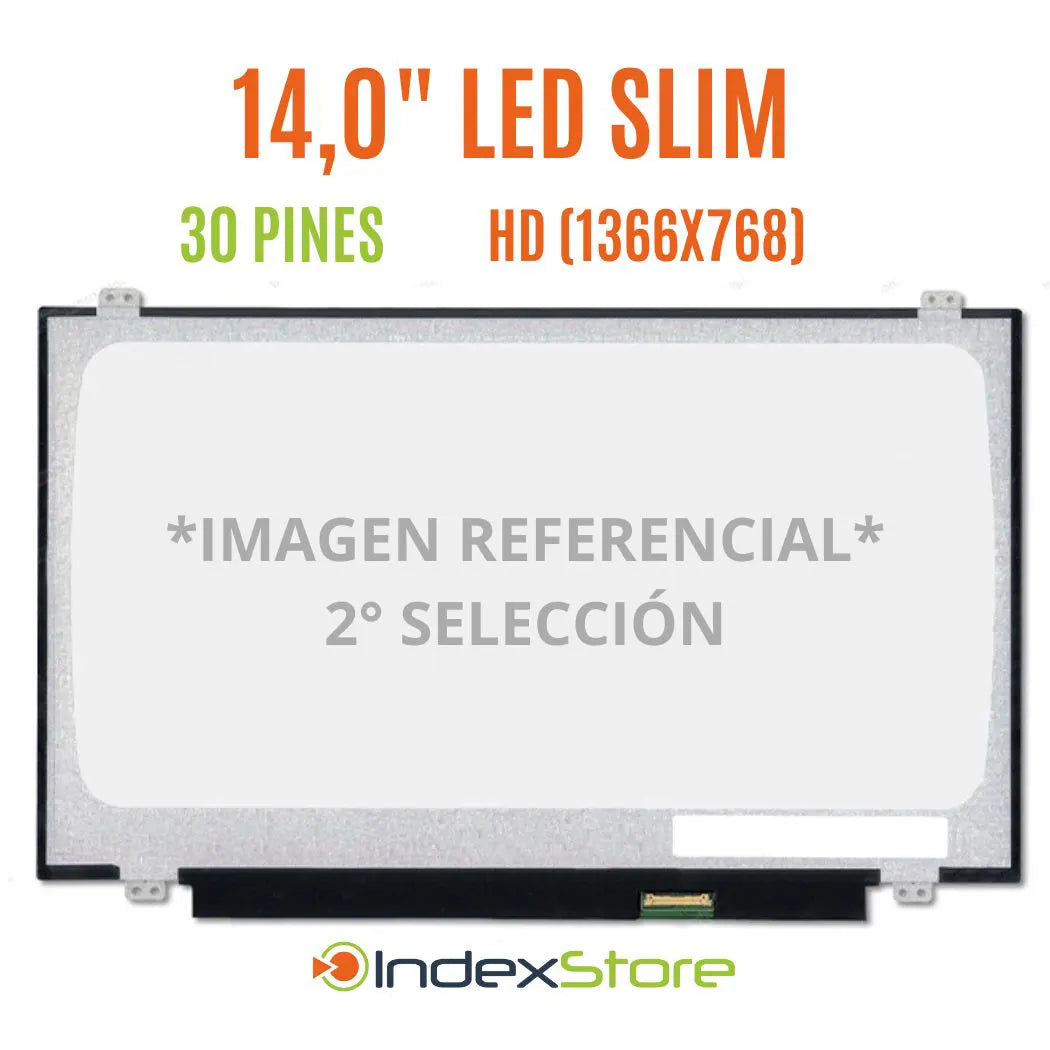 Pantalla de notebook Slim de 14.0 pulgadas, 30 pines, resolución Hd (de segunda mano). Pantalla de Notebook compatible con equipos HP, Lenovo, Dell, Asus, Acer, Toshiba, Sony Vaio, Samsung, Msi