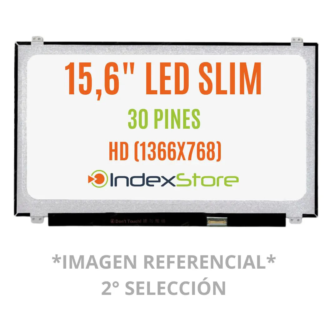 Pantalla de notebook Slim de 15.6 pulgadas, 30 pines, resolución Hd (de segunda mano). Pantalla de Notebook compatible con equipos HP, Lenovo, Dell, Asus, Acer, Toshiba, Sony Vaio, Samsung, Msi