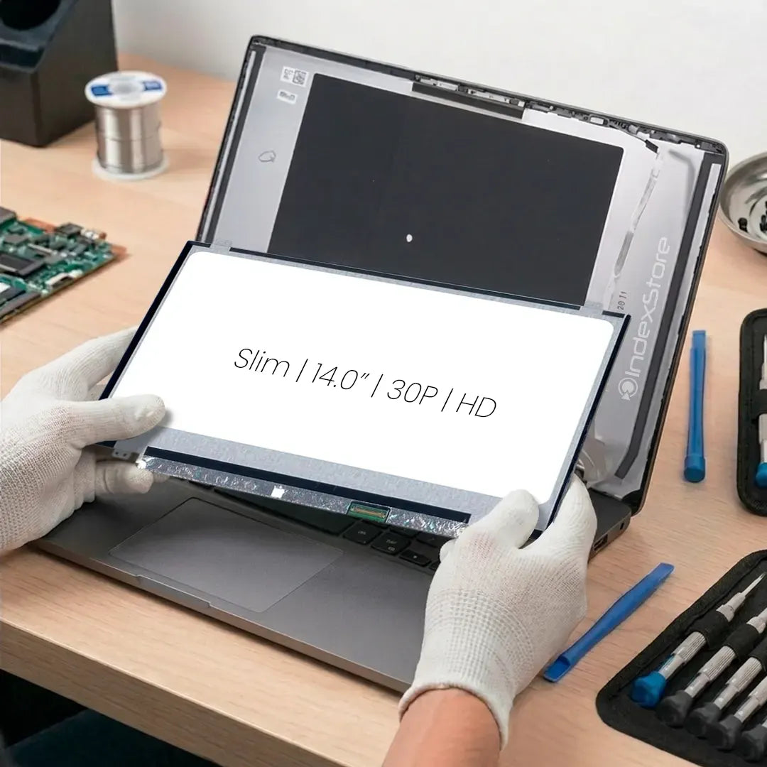 Pantalla de notebook Slim de 14.0 pulgadas, 30 pines, resolución Hd, soportes arriba y abajo. Pantalla de Notebook compatible con equipos HP, Lenovo, Dell, Asus, Acer, Toshiba, Sony Vaio, Samsung, Msi