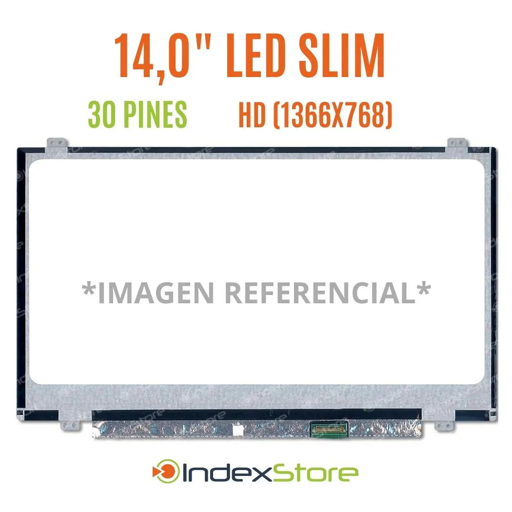 Pantalla de notebook Slim de 14.0 pulgadas, 30 pines, resolución Hd, soportes arriba y abajo. Pantalla de Notebook compatible con equipos HP, Lenovo, Dell, Asus, Acer, Toshiba, Sony Vaio, Samsung, Msi