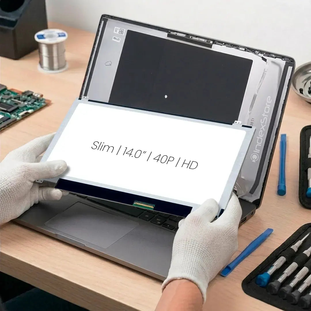 Pantalla de notebook Slim de 14.0 pulgadas, 40 pines, resolución Hd, soportes arriba y abajo. Pantalla de Notebook compatible con equipos HP, Lenovo, Dell, Asus, Acer, Toshiba, Sony Vaio, Samsung, Msi