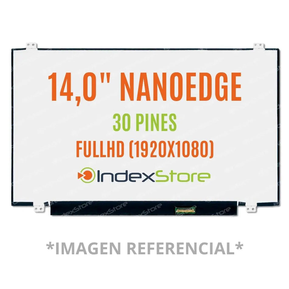 Pantalla de notebook Thin Bezel de 14.0 pulgadas, 30 pines, resolución Fhd, soportes arriba y abajo. Pantalla de Notebook compatible con equipos HP, Lenovo, Dell, Asus, Acer, Toshiba, Sony Vaio, Samsung, Msi