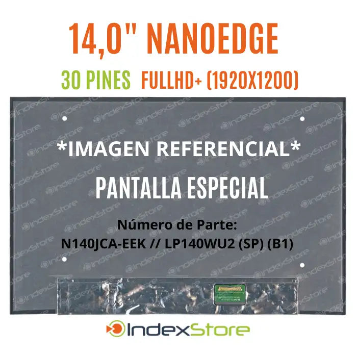 Pantalla Notebook Thin Bezel PLI 14.0 30P FHD+ S/B PN: N140JCA-EEK