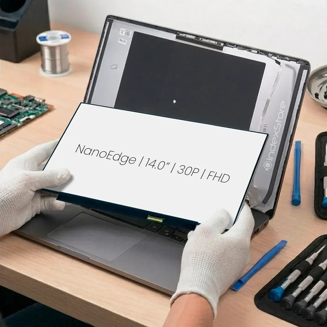 Pantalla de notebook Thin Bezel de 14.0 pulgadas, 30 pines, resolución Fhd, sin bracket. Pantalla de Notebook compatible con equipos HP, Lenovo, Dell, Asus, Acer, Toshiba, Sony Vaio, Samsung, Msi