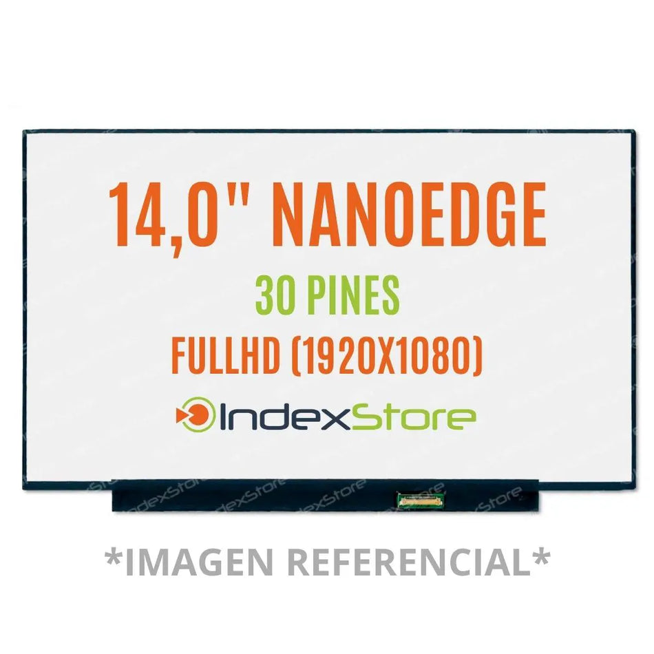 Pantalla de notebook Thin Bezel de 14.0 pulgadas, 30 pines, resolución Fhd, sin bracket. Pantalla de Notebook compatible con equipos HP, Lenovo, Dell, Asus, Acer, Toshiba, Sony Vaio, Samsung, Msi