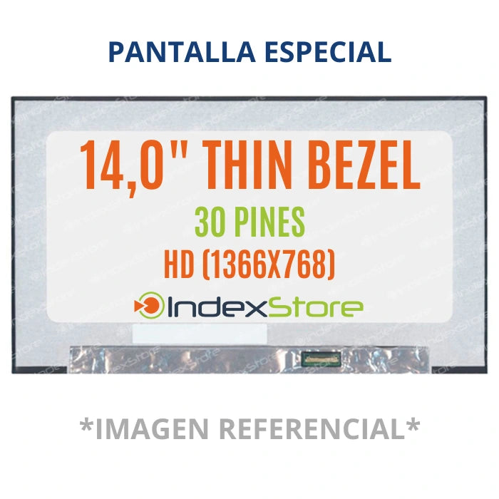 Pantalla Notebook Thin Bezel PLI 14.0 HD 30 Pines S/B