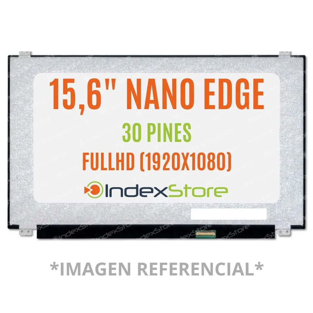 Pantalla de notebook Thin Bezel de 15.6 pulgadas, 30 pines, resolución Fhd, soportes arriba y abajo. Pantalla de Notebook compatible con equipos HP, Lenovo, Dell, Asus, Acer, Toshiba, Sony Vaio, Samsung, Msi