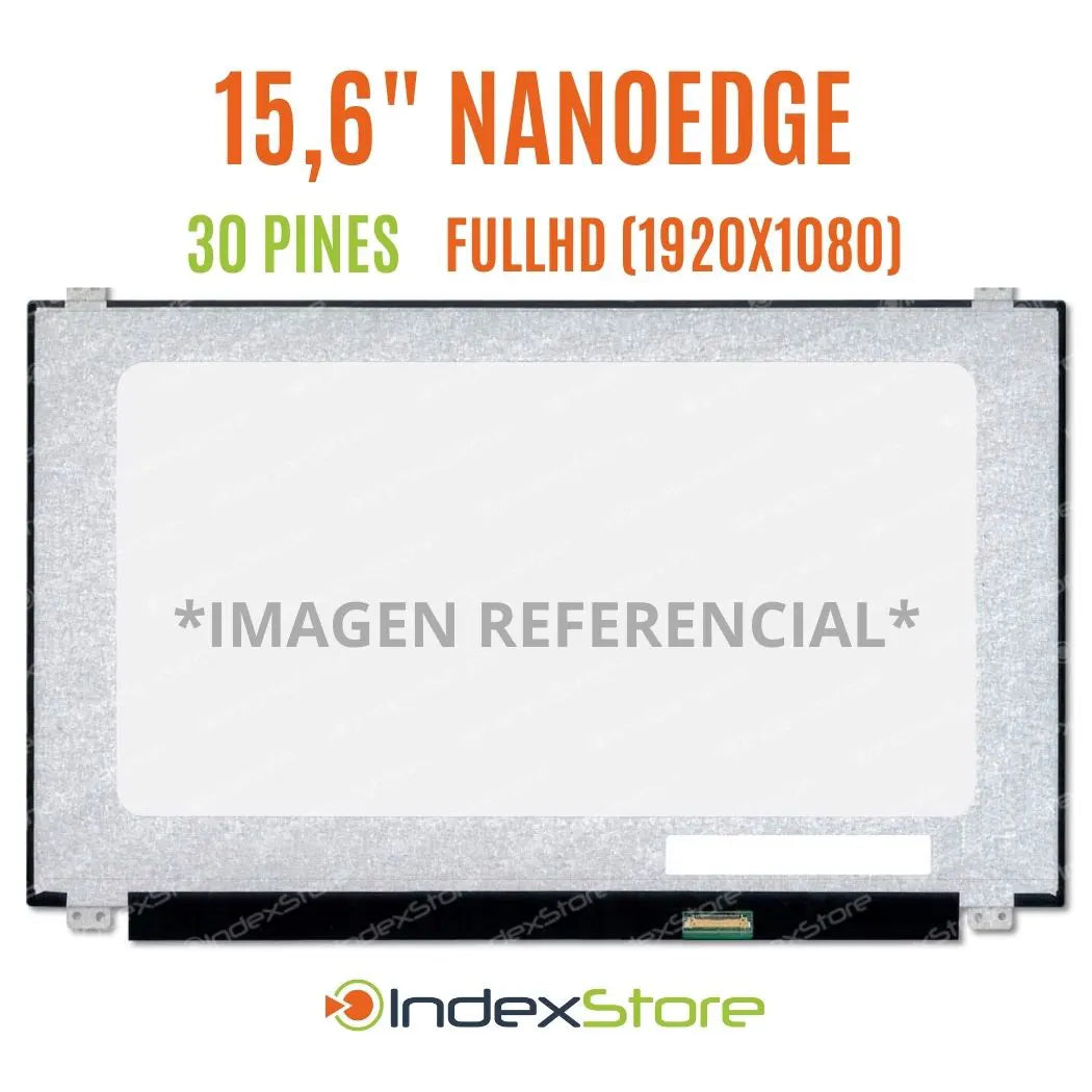Pantalla de notebook Thin Bezel de 15.6 pulgadas, 30 pines, resolución Fhd, soportes arriba y abajo. Pantalla de Notebook compatible con equipos HP, Lenovo, Dell, Asus, Acer, Toshiba, Sony Vaio, Samsung, Msi