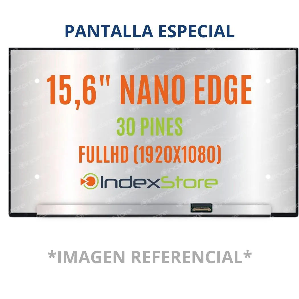 Pantalla de notebook Thin Bezel Pli de 15.6 pulgadas, 30 pines, resolución Fhd, sin bracket. Pantalla de Notebook compatible con equipos HP, Lenovo, Dell, Asus, Acer, Toshiba, Sony Vaio, Samsung, Msi