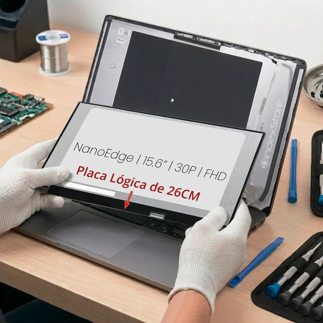 Pantalla de notebook Thin Bezel de 15.6 pulgadas, 30 pines, resolución Fhd, sin bracket y placa lógica de 26 centímetros de ancho. Pantalla de Notebook compatible con equipos HP, Lenovo, Dell, Asus, Acer, Toshiba, Sony Vaio, Samsung, Msi
